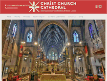 Tablet Screenshot of christchurchcathedral.us